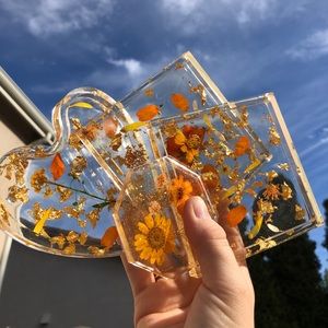 Resin coaster set of 4